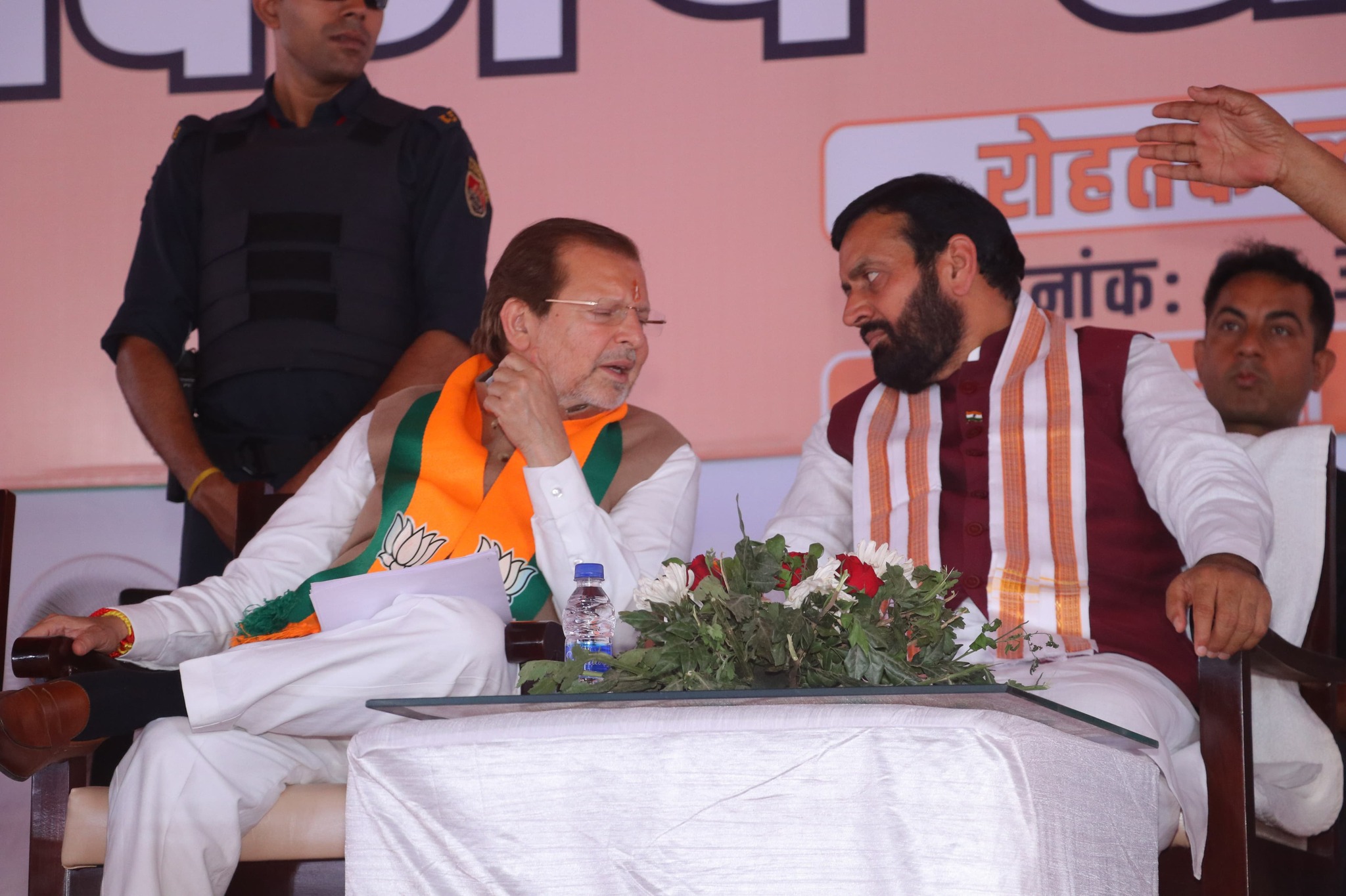 रोहतक में आयोजित विजय संकल्प रैली में सीएम ने की अरविंद शर्मा को जिताने अपील