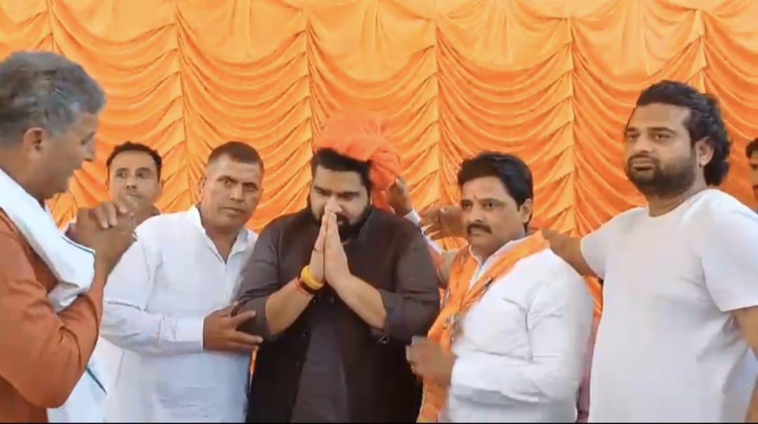 सांसद कार्तिकेय शर्मा प्रदेश स्तरीय भगवान श्री परशुराम जयंती का न्योता देने पहुंचे पानीपत
