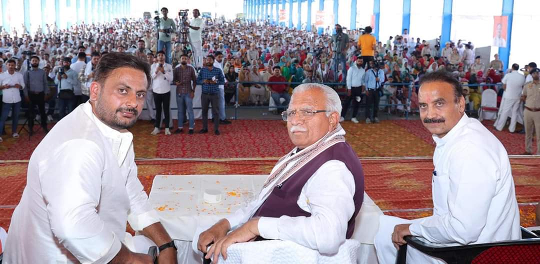 "म्हारा मोदी- म्हारा मनोहर" कार्यक्रम में पूर्व मुख्यमंत्री मनोहर लाल बोले : सभी लोकसभा सीट जीतकर फिर से रचेंगे इतिहास