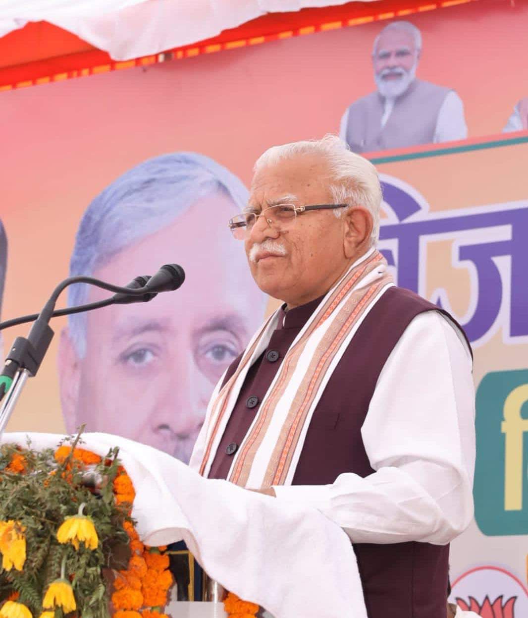 गरीबी कांग्रेस की अब्बाजान की निशानी है, इसे वह कभी हटाने वाली नहीं है : मनोहर लाल