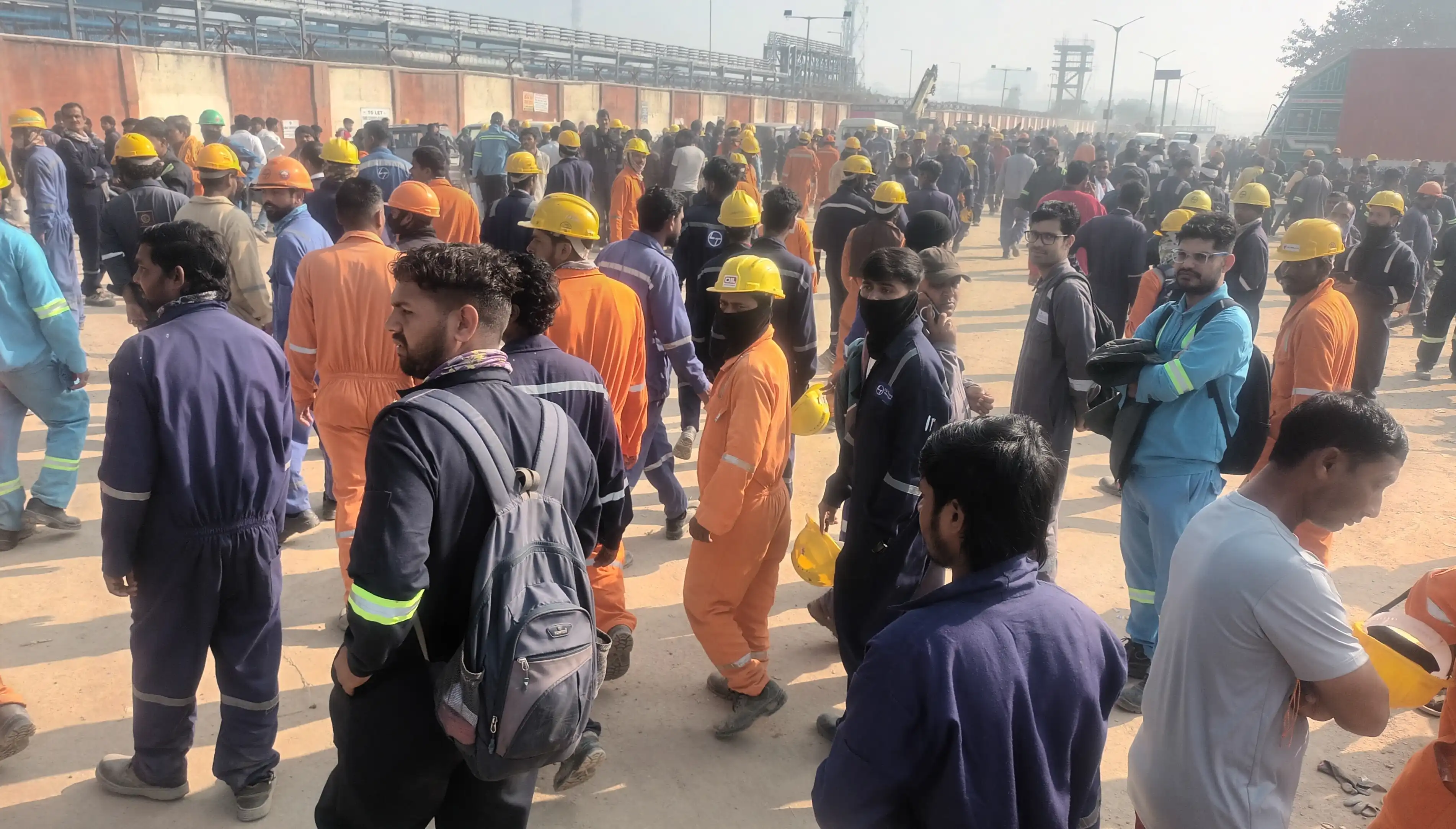 पानीपत रिफाइनरी श्रमिकों ने दूसरे दिन भी काम बंद कर हड़ताल जारी रखी