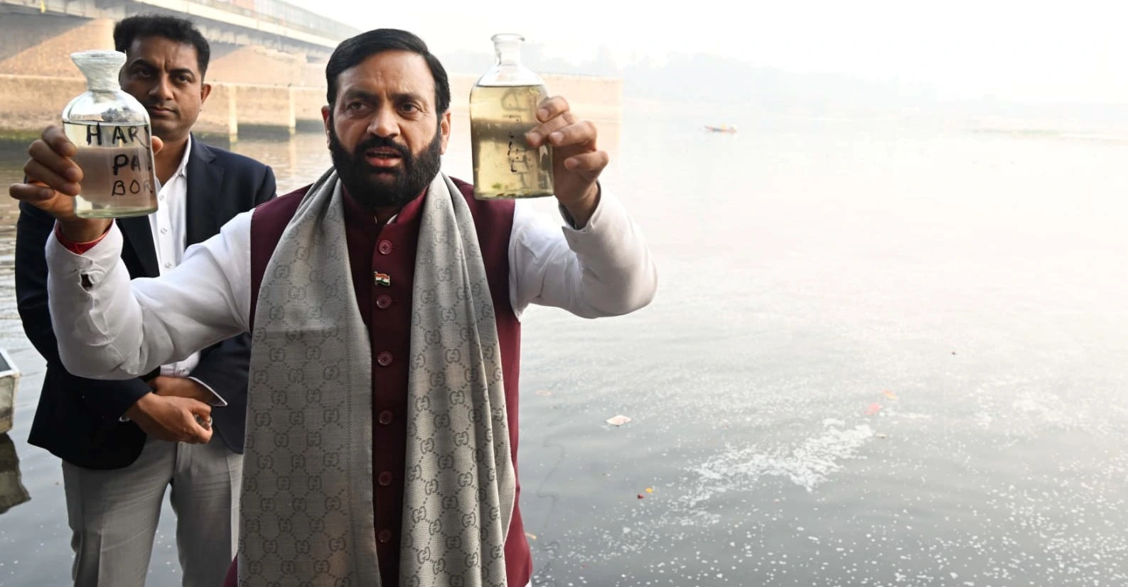 हरियाणा के मुख्यमंत्री ने यमुना के पानी की गुणवत्ता को लेकर केजरीवाल पर बोला बड़ा हमला