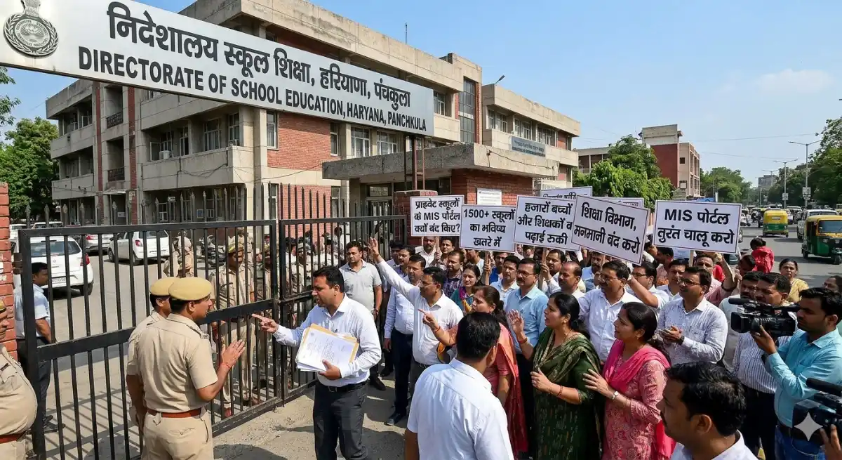 हरियाणा शिक्षा विभाग का बड़ा एक्शन: 1500+ प्राइवेट स्कूलों के MIS पोर्टल लॉक, अब नहीं होंगे नए दाखिले!