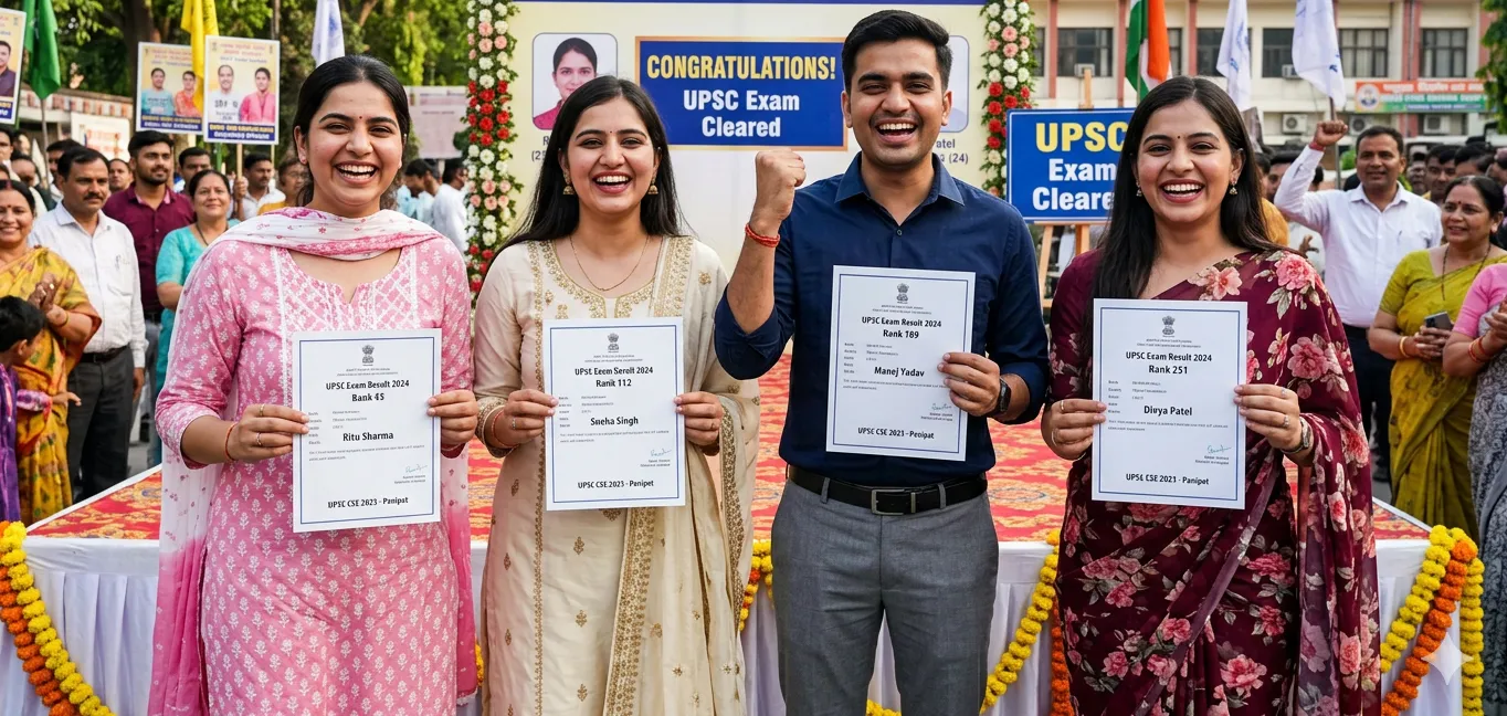 पानीपत की 3 बेटियों और एक बेटे ने पास की UPSC की परीक्षा, मॉडल टाउन की श्रेया गुप्ता को मिला 114वां रैंक