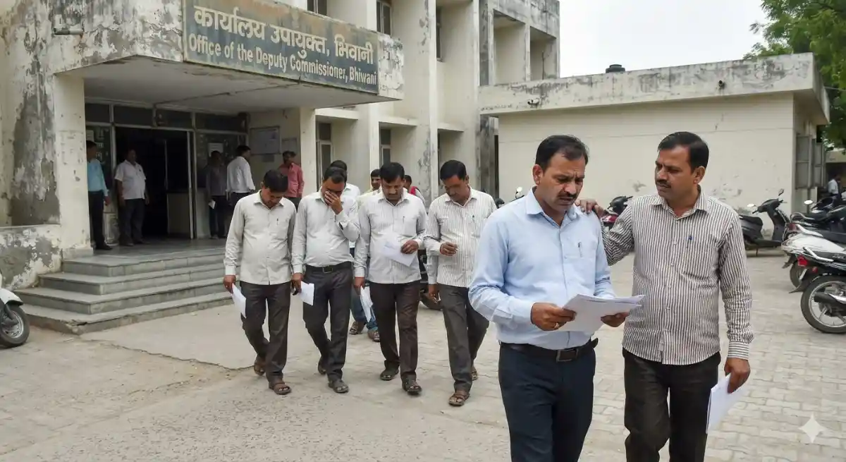 हरियाणा में बड़ी कार्रवाई: भिवानी में 23 ग्रुप-डी कर्मचारी नौकरी से बर्खास्त, दस्तावेज जांच में पाए गए अपात्र!