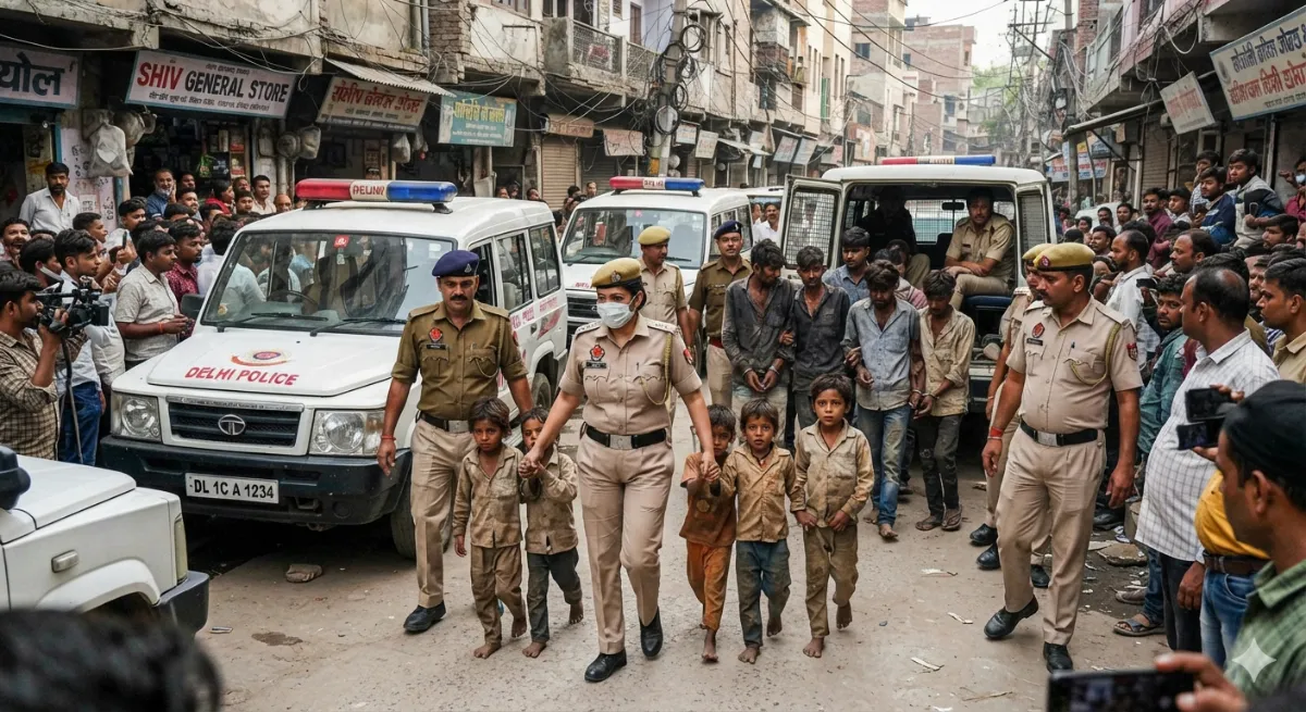 दिल्ली में अंतरराज्यीय बाल तस्करी गिरोह का पर्दाफाश, 10 और आरोपी गिरफ्तार, 4 मासूम बच्चे रेस्क्यू