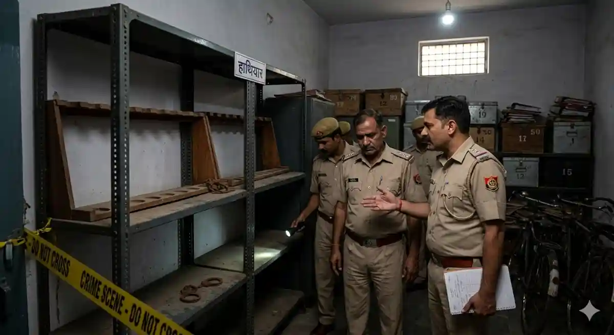 फरीदाबाद सेक्टर-8 थाना के मालखाने से 'करोड़ों के हथियारों' गायब, 32 गायब हथियारों में विदेशी पिस्तौलें भी शामिल, मालखाना इंचार्ज ASI सस्पेंड