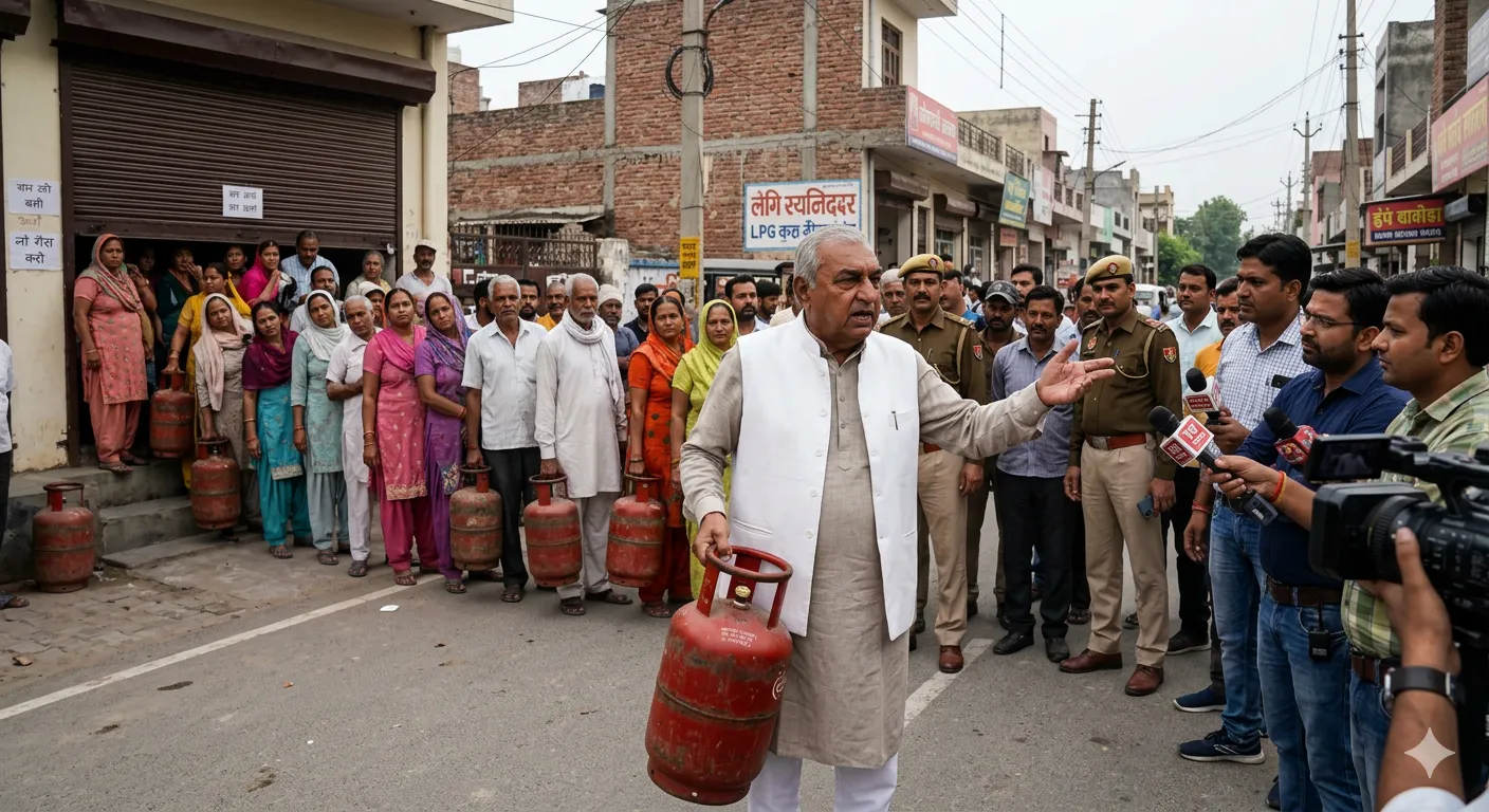 एलपीजी सिलेंडर की भारी किल्लत के लिए हुड्डा ने भाजपा सरकार को ठहराया ज़िम्मेदार, सप्लाई ठप होने का दावा