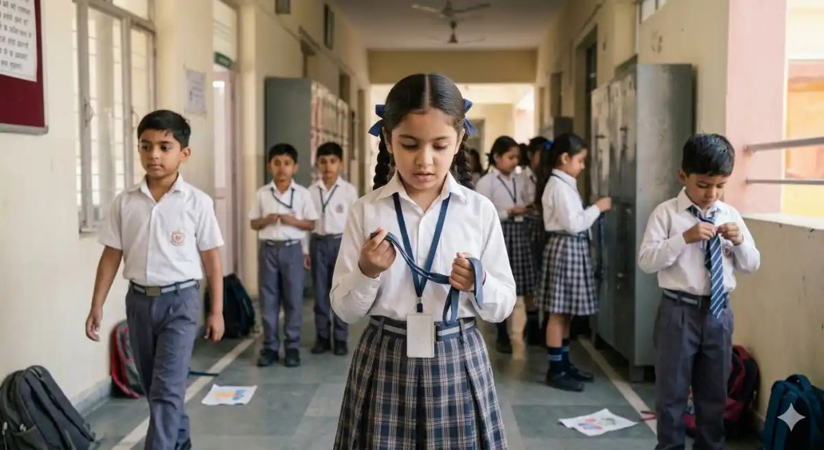 हरियाणा के स्कूलों में 'नॉट वाली टाई' पर प्रतिबंध: भिवानी में 7 साल के बच्चे की मौत के बाद बाल आयोग का बड़ा फैसला