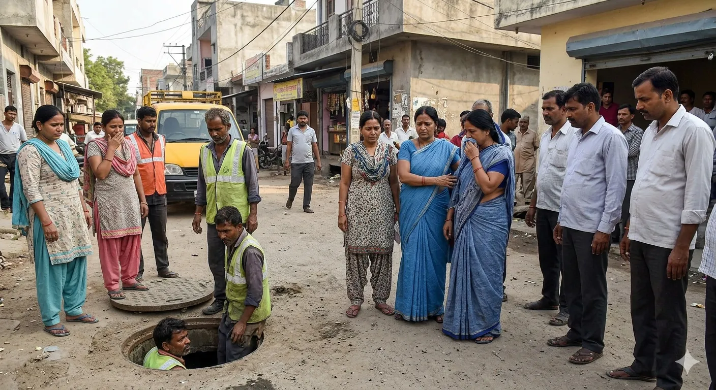 फिरोजपुर झिरका में सीवर की जहरीली गैस ने छीनी दो मजदूरों की जिंदगी, ठेकेदार फरार, जिम्मेदार कौन?