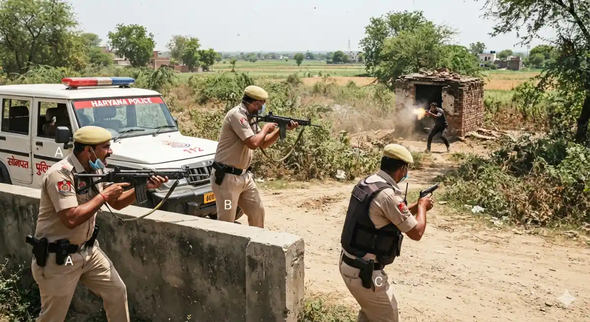 सोनीपत एनकाउंटर में मारा गया मोस्ट वांटेड क्रिमिनल गोपाल उर्फ गोपी, बड़ी हत्या की साजिश नाकाम