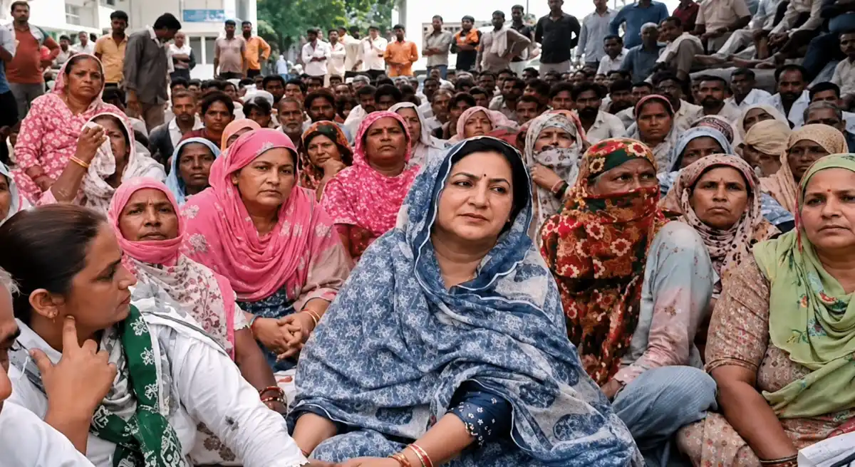 सोनीपत में 27 दिन से सफाई कर्मचारियों की हड़ताल, सुनैना चौटाला ने दिया समर्थन, भाजपा सरकार पर वादाखिलाफी का आरोप